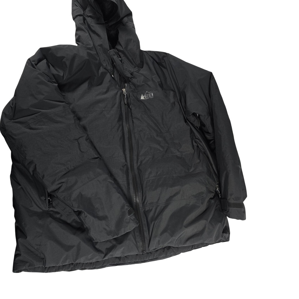 REI Co-op Stormhenge Down Hybrid Jacket Mens XL Black HydroWall 2L 193741